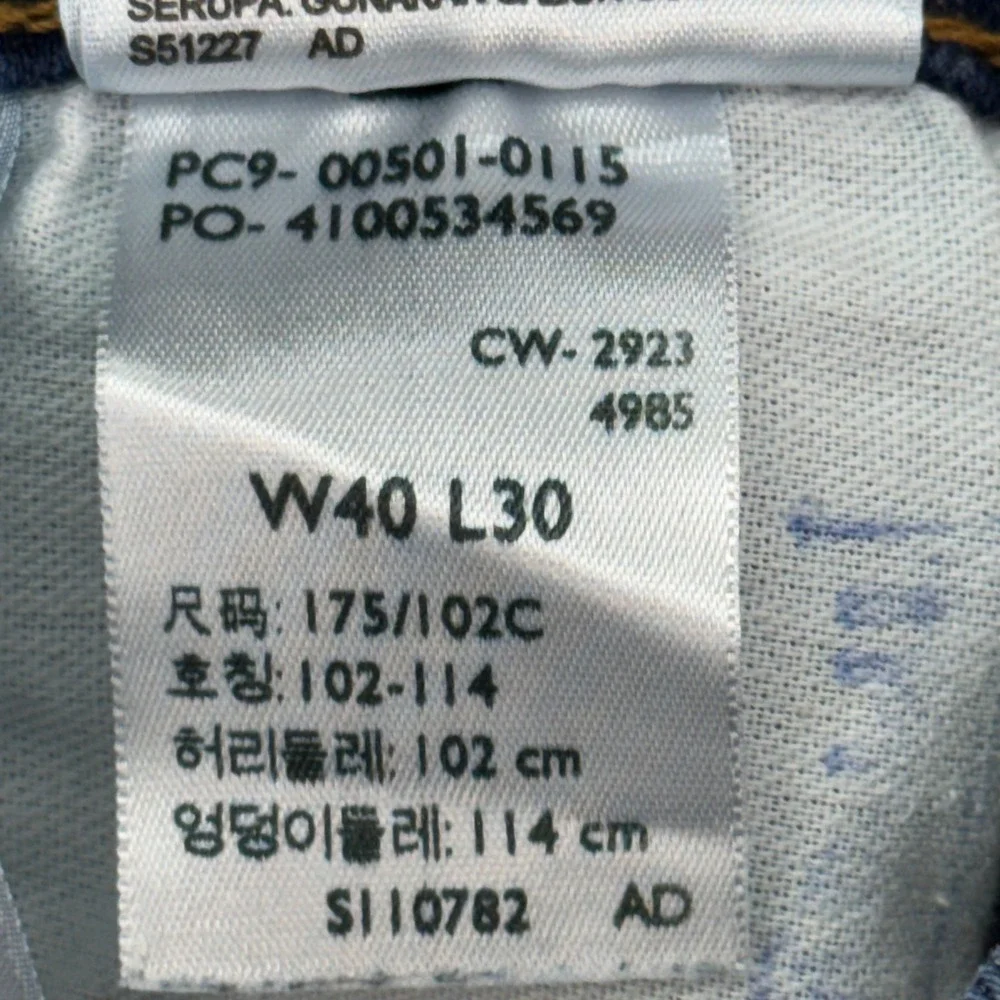 Levi's‎ 501 Original Fit Jeans Men 40x30 Blue Straight Leg Stretch Denim Pants